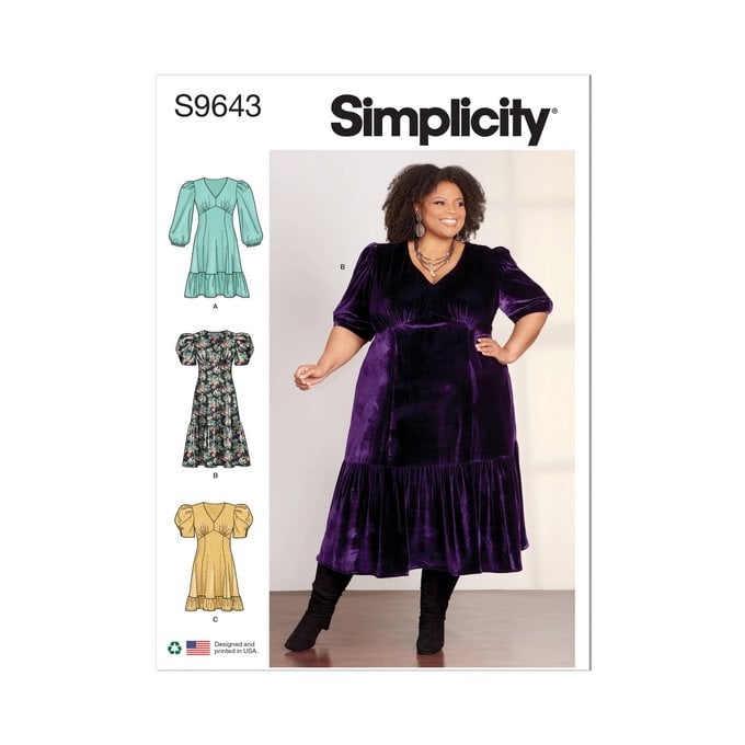 Simplicity Women's Dress Sewing Pattern S9643 (30-38) image number 1