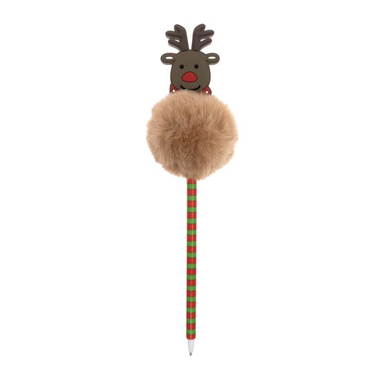 Fluffy Reindeer Ballpoint Pen image number 3