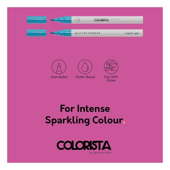 Colorista Sparkling Bright Glitter Markers 8 Pack image number 4