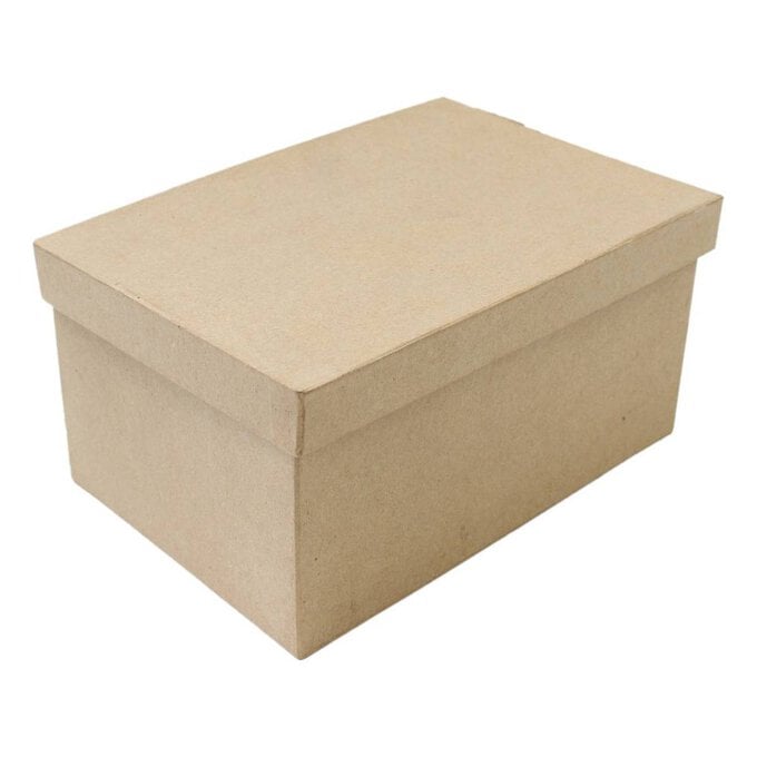 Mache Rectangular Box (with lid) 25cm image number 1