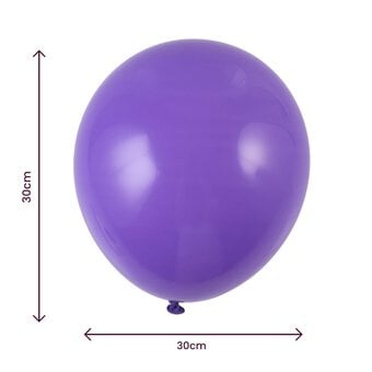 Purple Latex Balloons 10 Pack image number 2