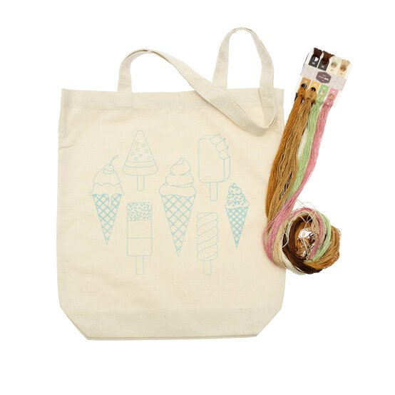 Ice Creams Embroidery Tote Kit image number 3