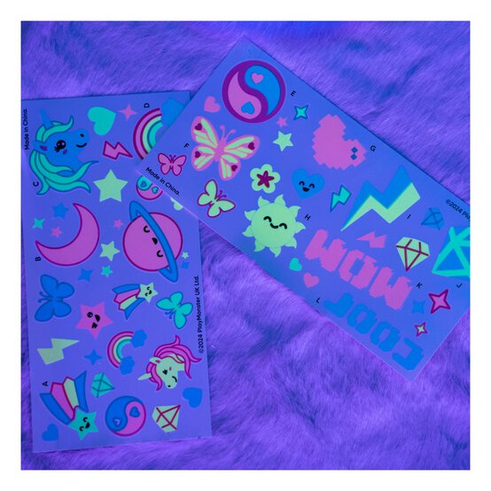 FabLab Glow in the Dark Glitter Tattoos image number 2