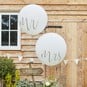 Extra Large Ginger Ray White Mr and Mrs Balloons 2 Pack image number 3