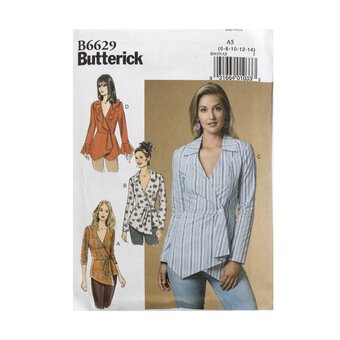Butterick Women's Top Sewing Pattern B6629 (A5 6-14)