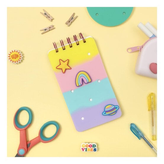Mini Pastel Notebook with Charms image number 2