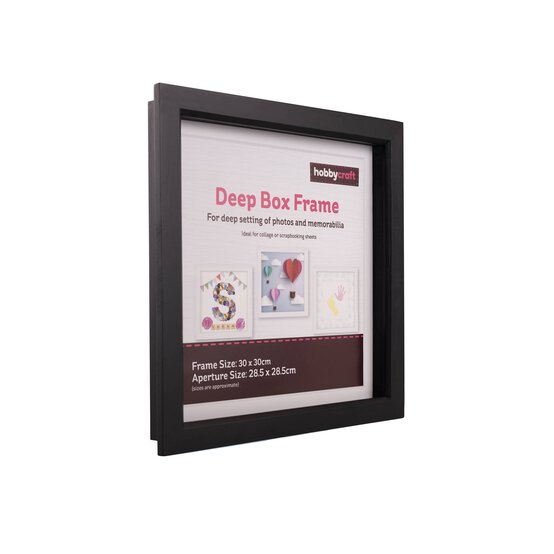 Black Deep Box Frame 28.5cm x 28.5cm image number 1