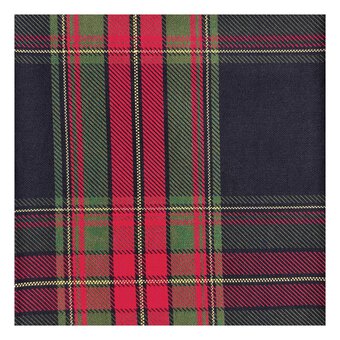 Red Tartan Cotton Fabric by the Metre