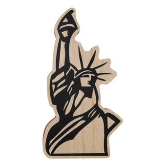 Statue of Liberty Wooden Stamp 12.7cm x 6.7cm