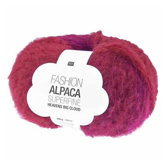 Rico Fashion Red Berries Alpaca Superfine Heavens Big Cloud 100g image number 1