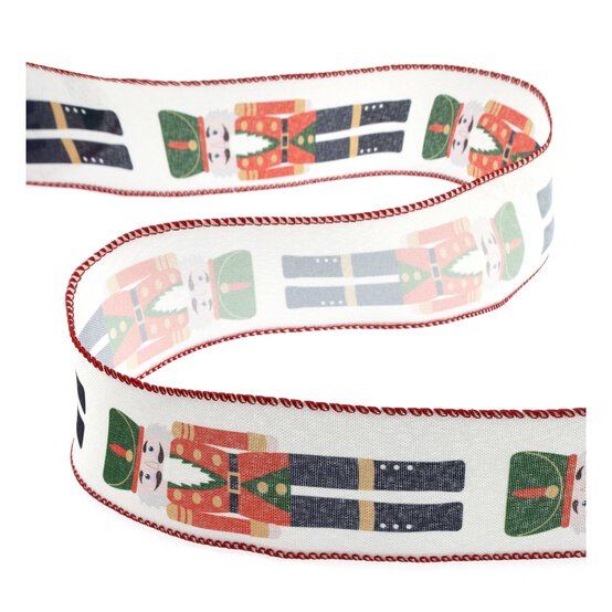 Nutcracker Wire Edge Ribbon 63mm x 3m image number 2
