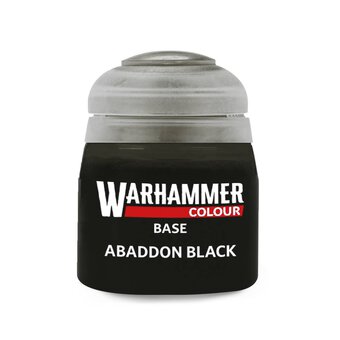 Warhammer Abaddon Black Base Paint 12ml