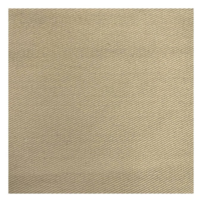 Beige Drill Fabric by the Metre image number 1