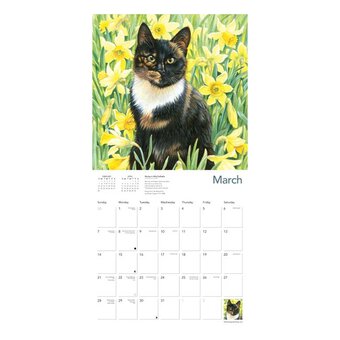 Ivory Cats Wall Calendar 2027