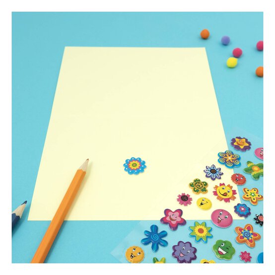 Bright Flower Puffy Stickers image number 2