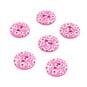 Hemline Pink Novelty Patterned Button 6 Pack image number 1