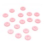 Hemline Pink Basic Cut Edge Button 17 Pack image number 1