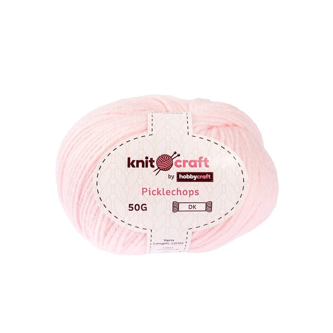 Knitcraft Pale Pink Picklechops DK Yarn 50g