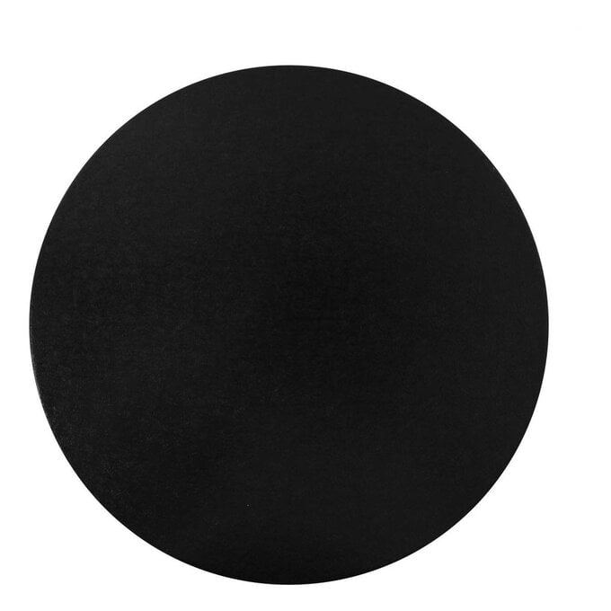 Black Round Double Thick Card Cake Board 12 Inches image number 1