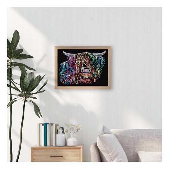 Kitfix Highland Cow Sequin Art Blue Premium Kit image number 4