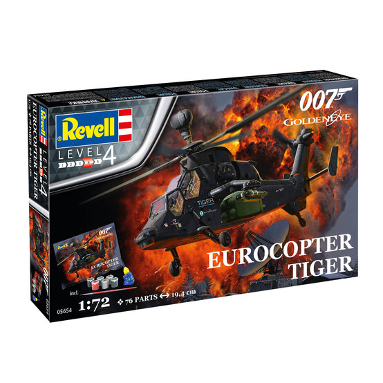 Revell James Bond Eurocopter Tiger Model Set 1:72 image number 1