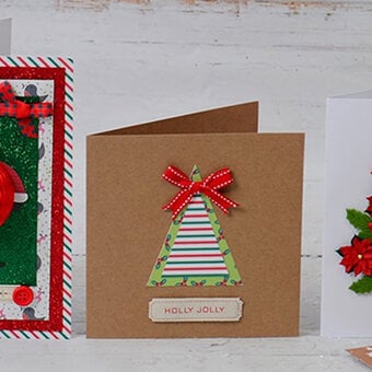 How to Make a Layered Tree Christmas Card