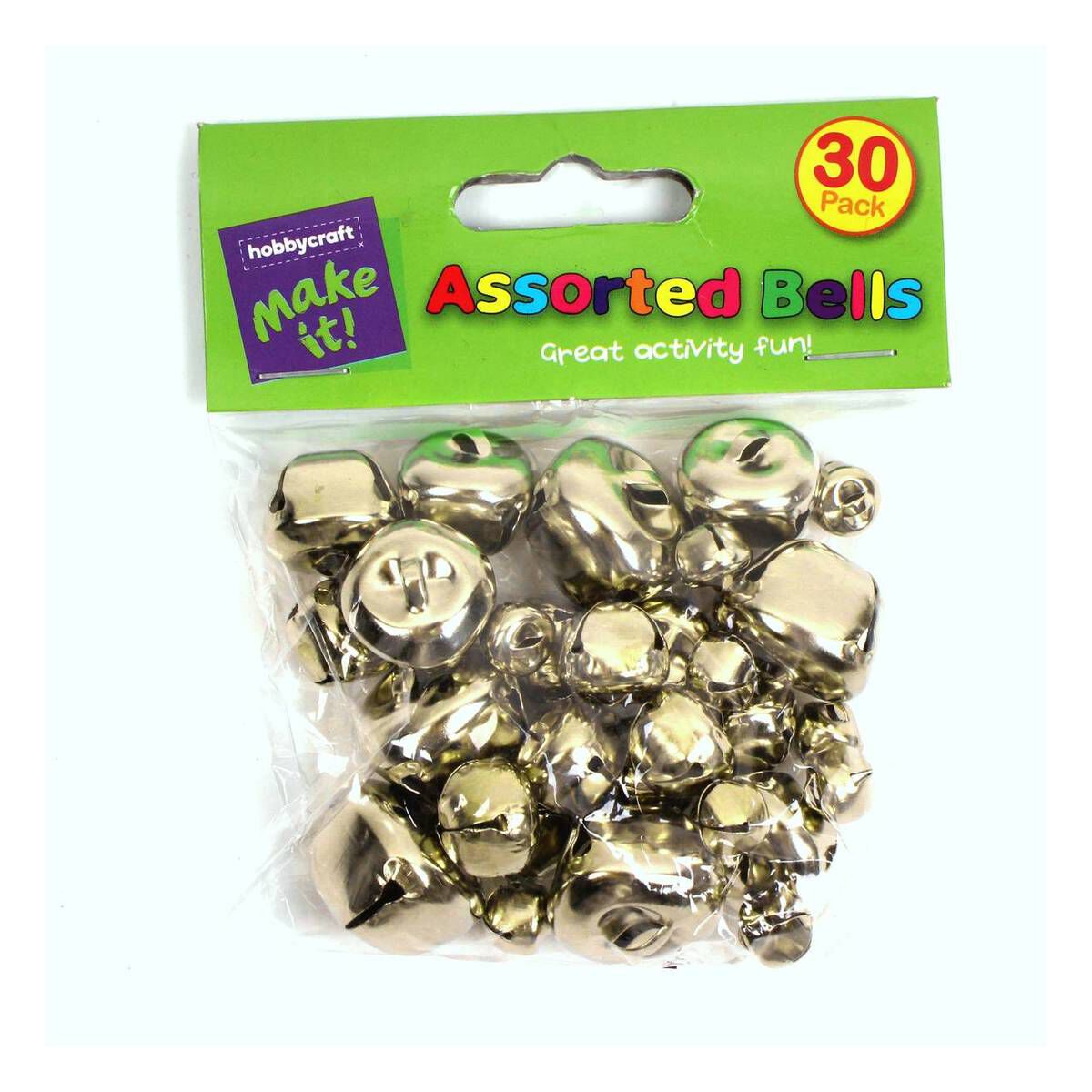 Gold Jingle Bells 30 Pack Hobbycraft