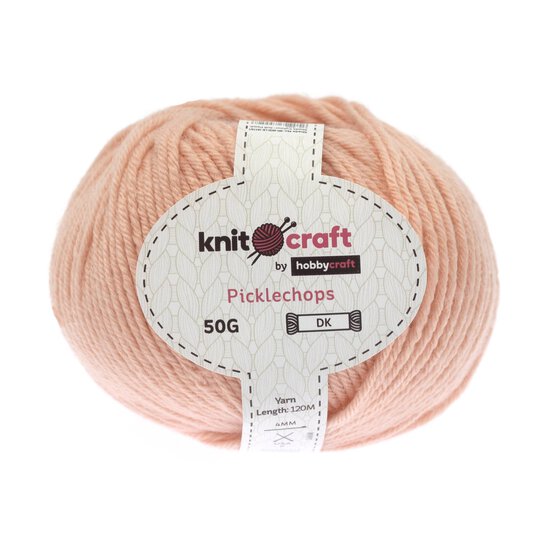 Knitcraft Soft Peach Picklechops DK Yarn 50g image number 1