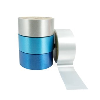 Light Blue Poly Ribbon 5cm x 91m  image number 5