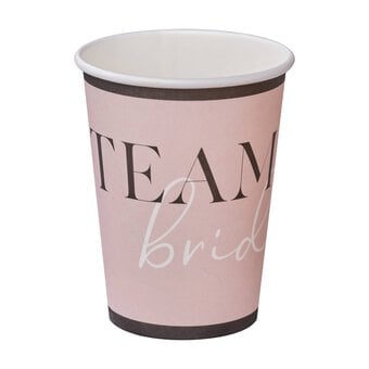 Ginger Ray Team Bride Hen Party Paper Cups 8 Pack image number 2