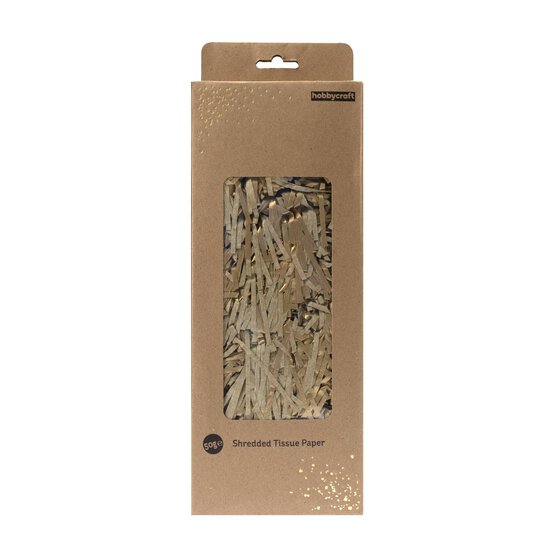 Gold Shredded Tissue Paper 50g image number 3