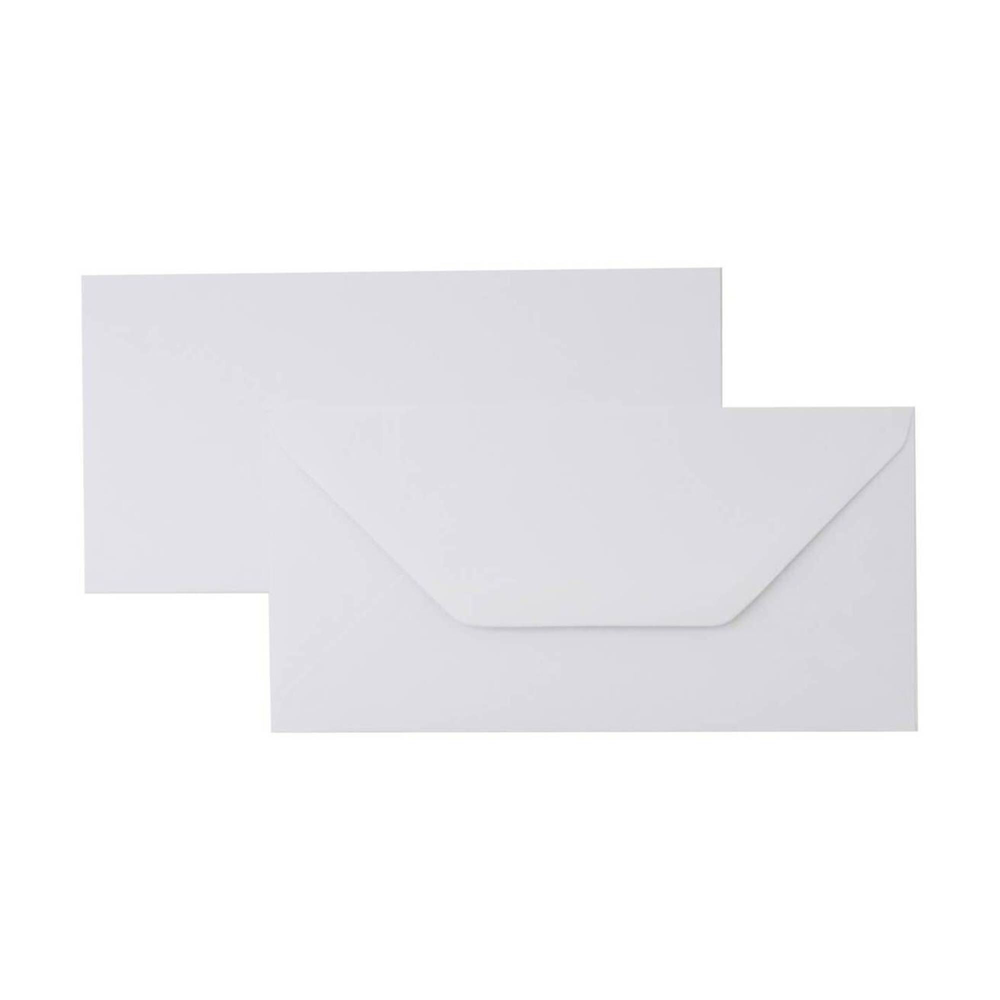 White Envelopes DL 50 Pack Hobbycraft