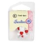 Hemline White Novelty Lovebear Button 4 Pack image number 2