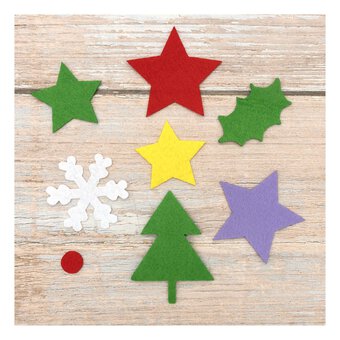 Felt Christmas Shapes 100 Pack 