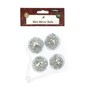 Mini Silver Mirror Balls 4 Pack image number 5