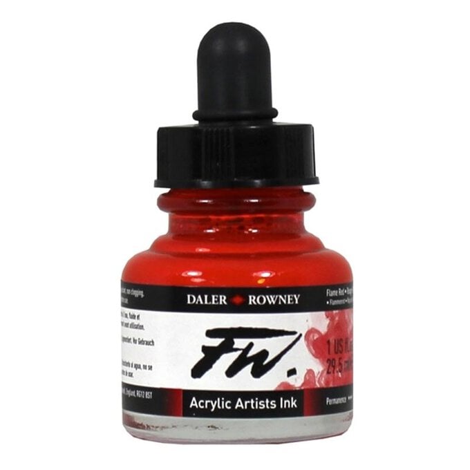 Daler-Rowney Flame Red FW Artists Ink 29.5ml