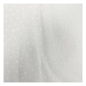 White Spotty Cotton Textured Blender Fabric by the Metre