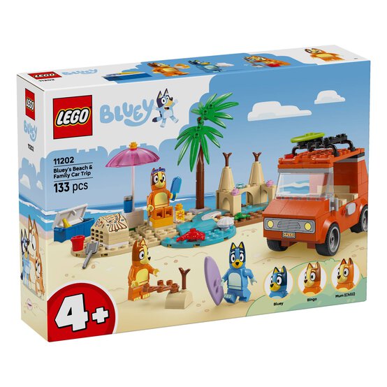 LEGO Bluey's Beach and Family Car Trip image number 1