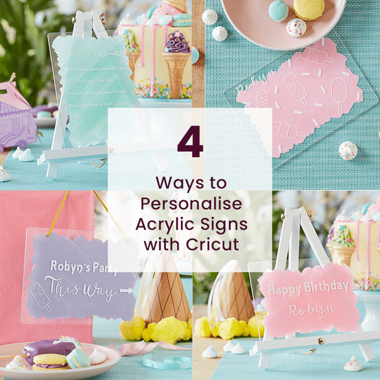 4 Ways to Personalise Acrylic Signs with Cricut image number 1