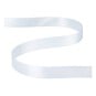 White Double-Faced Satin Ribbon 12mm x 5m image number 2