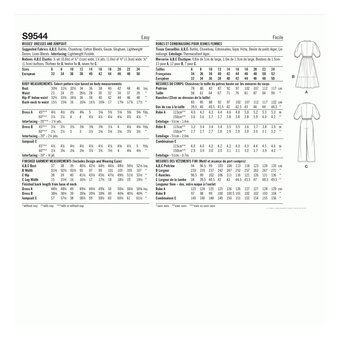 Simplicity Dresses and Jumpsuit Sewing Pattern S9544 (6-14)
