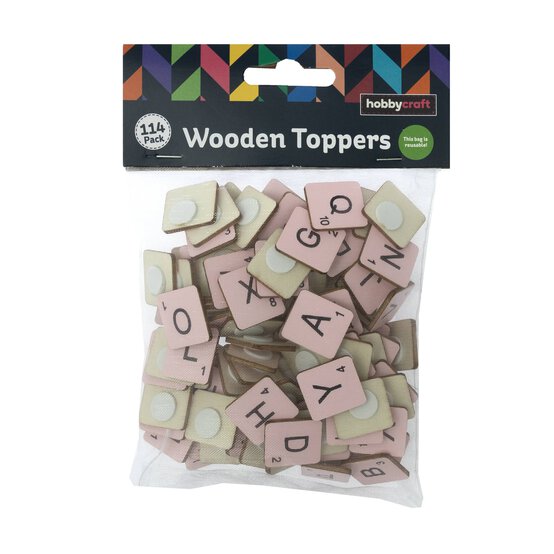 Black on Pink Letter Tiles 114 Pack image number 4