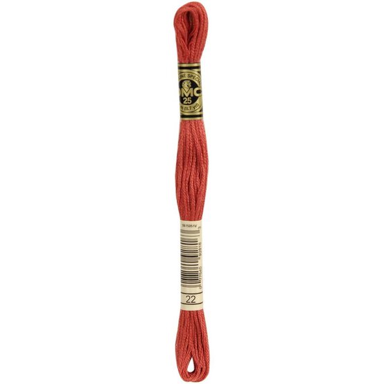 DMC Red Mouline Special 25 Cotton Thread 8m (022) image number 3