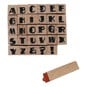 Sketch Mini Alphabet Wooden Stamp Set 30 Pieces image number 1