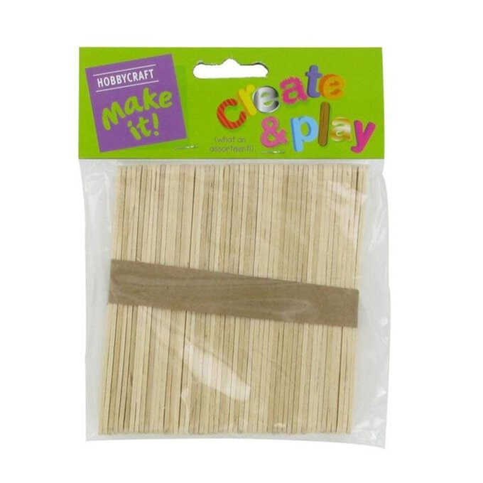 Comfy Package Popsicle Sticks Multipurpose Wooden Sticks for