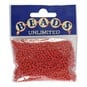 Beads Unlimited Opaque Red Rocaille Beads 2.5mm x 3mm 50g image number 2