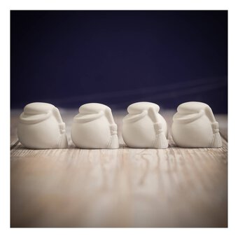 Ceramic Witch Cauldrons 4 Pack 