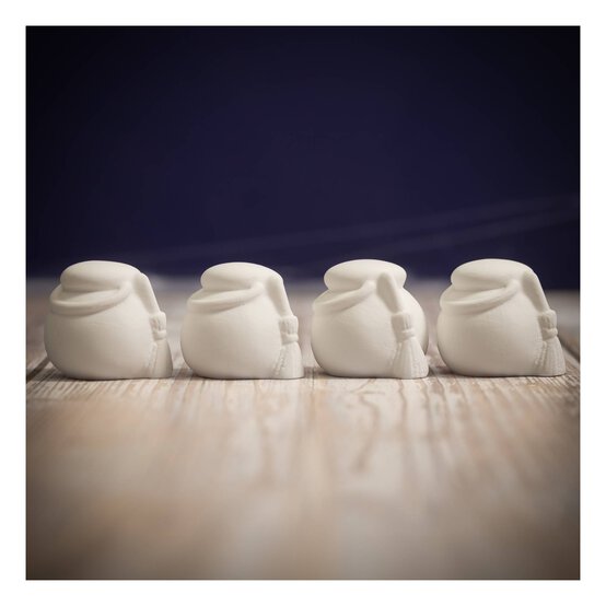 Ceramic Witch Cauldrons 4 Pack  image number 1