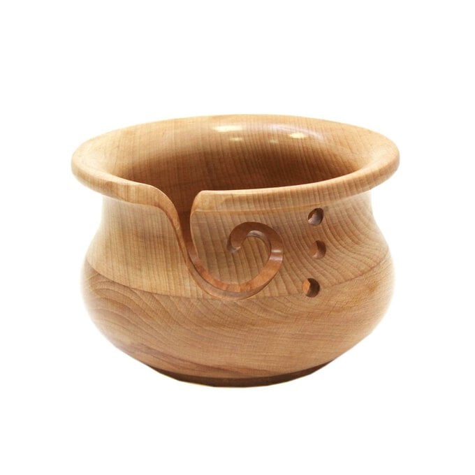 Steam Beech Wood Yarn Bowl image number 1