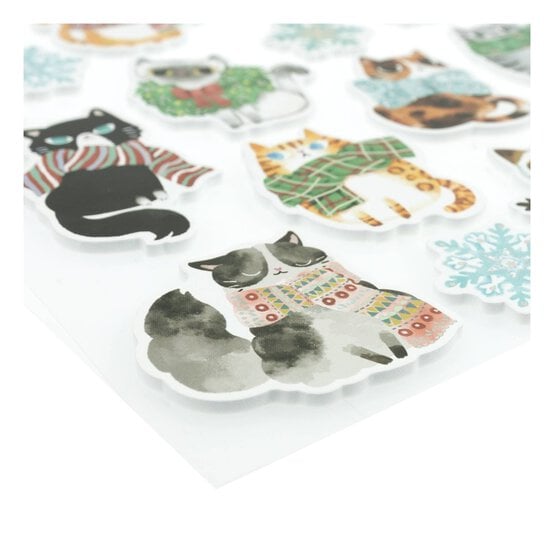 Cat Scarf Foam Stickers image number 3